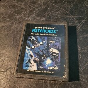 Vintage Atari  1981 Game Program Asteroids